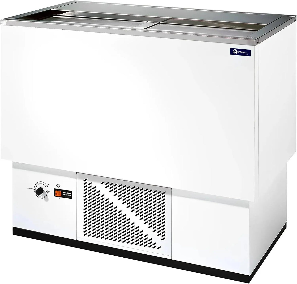 MBH - Refroidisseurs de boissons 1 m pour la restauration. Refroidisseur de bouteilles professionnel – 0,109 kW / 0,105 kW, 50 Hz, gris