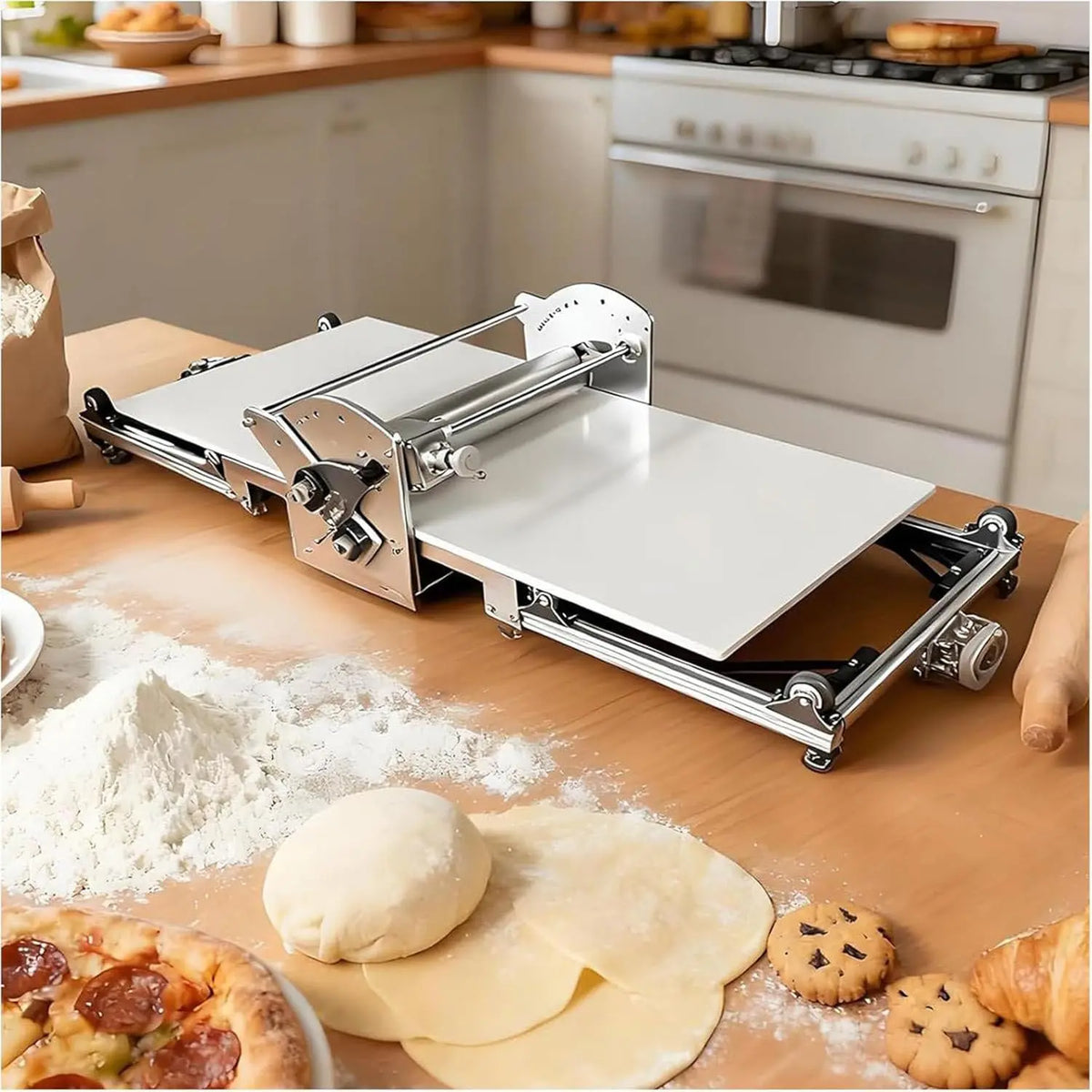 Laminoir à pâte électrique Professionnel – argenté
