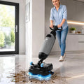 Autolaveuse Électrique À Double Réservoir appareil de nettoyage – sans fil, 250 W, 10000 mAh, 50 × 36 × 120 cm, gris