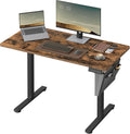 SONGMICS Bureau Électrique Assis-Debout Réglable – 15 W, gris
