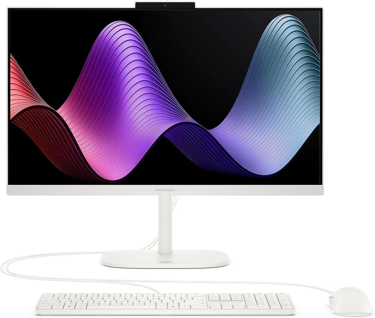 HP OmniStudio Tout-en-Un 27' unité de stockage – AMD Ryzen 5, 8 Go / 512 Go, noir/bleu