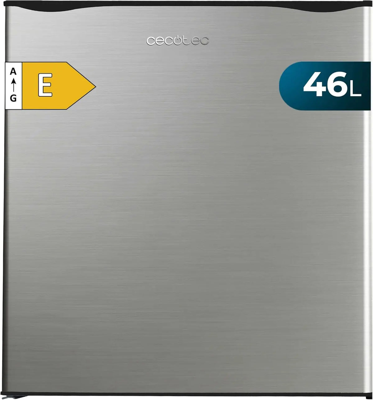 Cecotec Mini Frigo GrandCooler 20000 L SilentCompress Inox E. Réfrigérateur Compact Capacité de 46L – 20000 L / 46 L, argenté