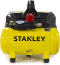 Stanley Compresseur à Air DN200/8/6 - Gonfleur Pneus Voiture 8 Bar - Compresseur Portatif avec Capacité – jaune/noir/gris