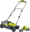 RYOBI Scarificateur 18V ONE+ 35 cm Bac 55 L RY18SFX35A-240 2 Batteries 4 Ah – gris