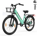 Vélo Électrique de Ville 26 Pouces – 250 W, gris/noir