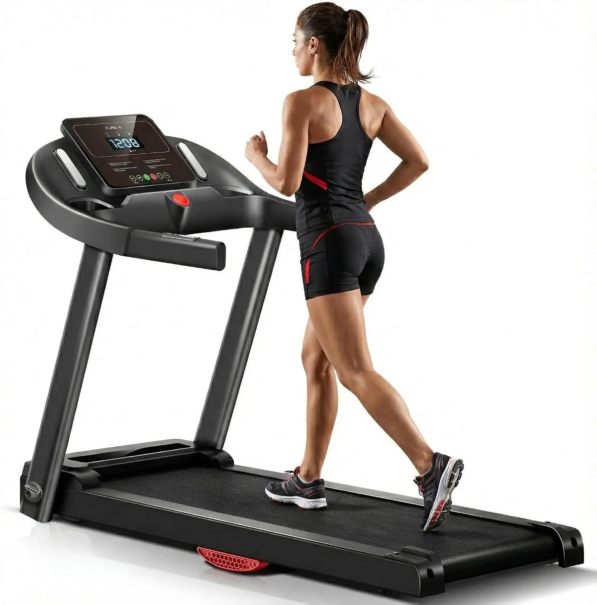 Tapis de Course Pliable 14 km/h – gris/noir