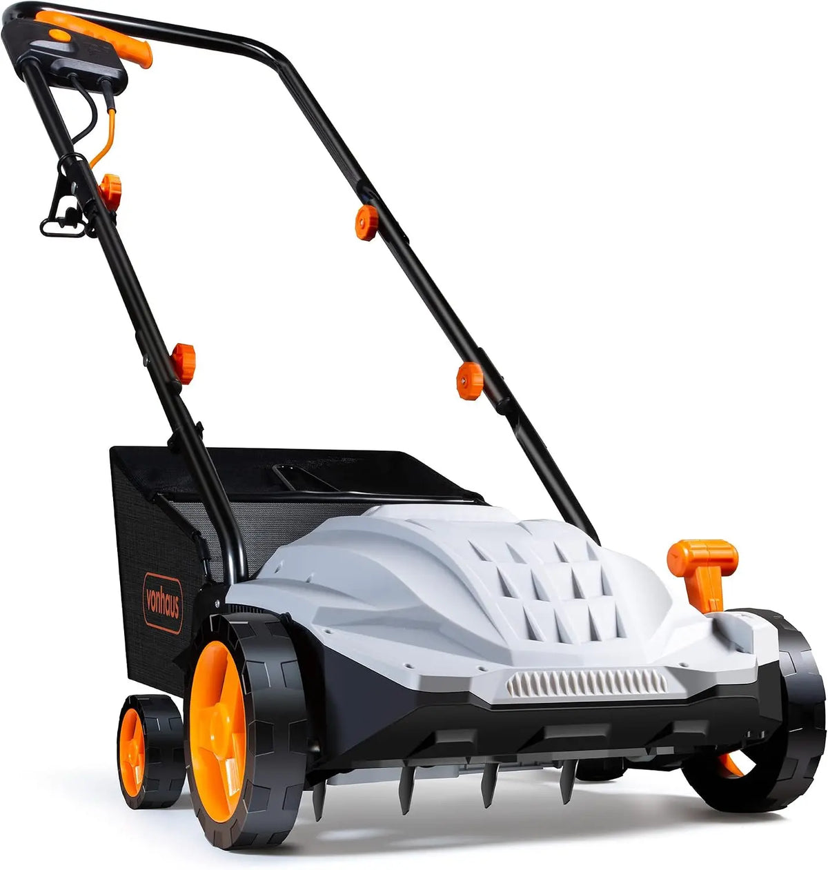 VonHaus Scarificateur/Aérateur/Râteau Électrique 1 500 W - Pour Scarifier Et Ratisser le Gazon – gris/noir
