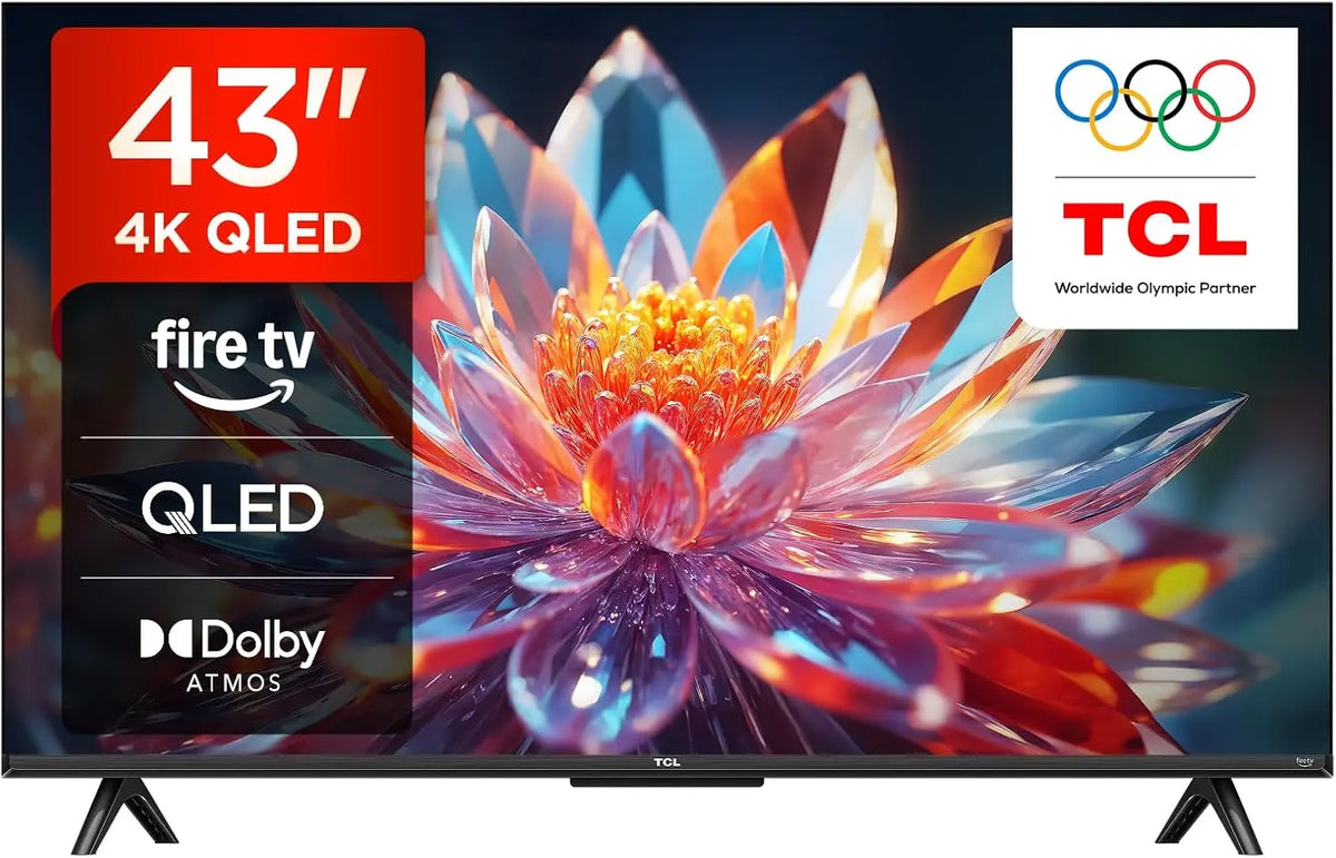 TCL 43T6C 43' QLED 4K HDR téléviseur – HDR10, noir