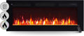 BALDERIA Cheminée électrique Leif 40 Pouces appareil de chauffage – 2000 W, noir