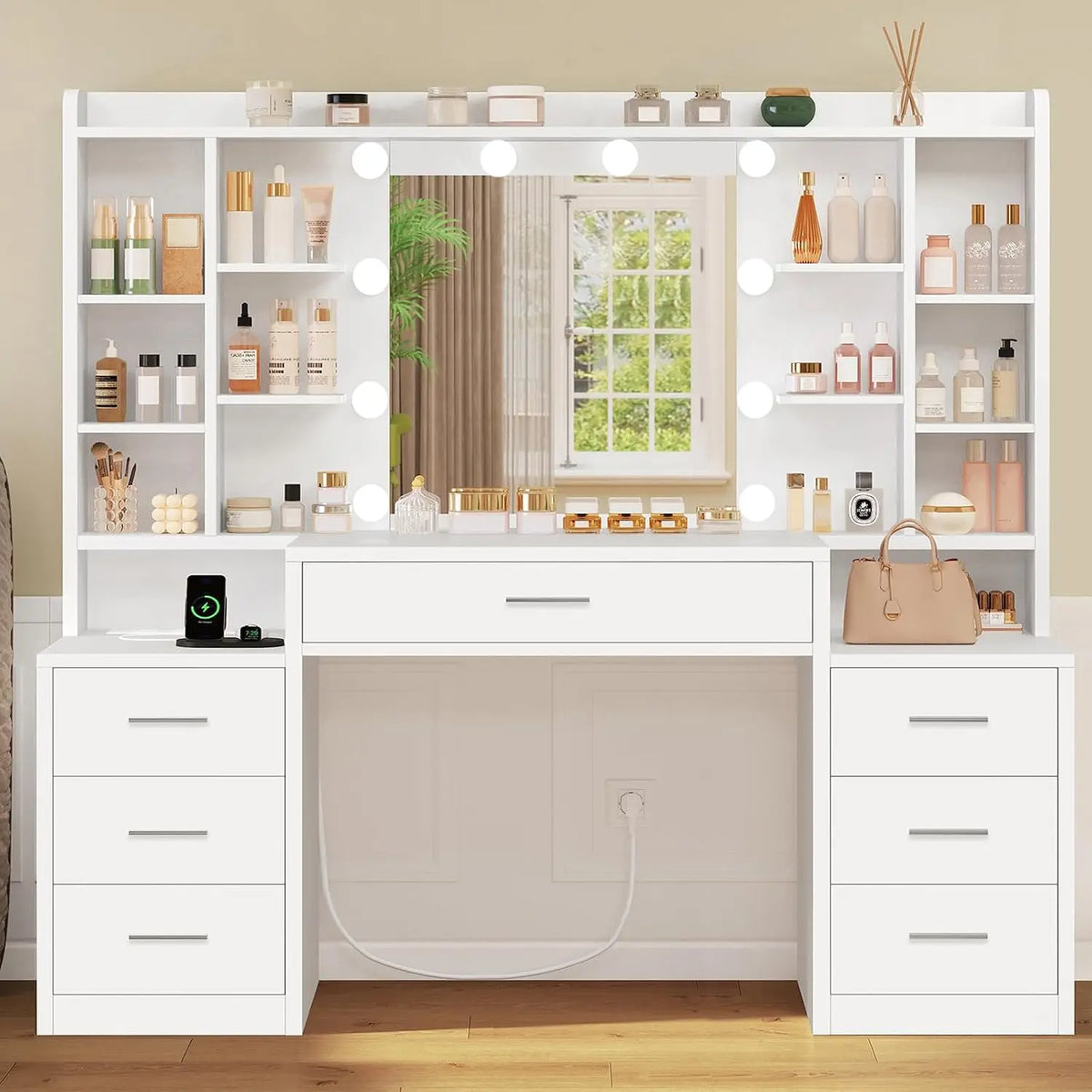 TEENFON Grande Coiffeuse – blanc
