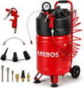 Arebos 6L Compresseur d'air 1200W – rouge/gris/noir