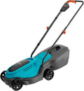 Gardena Tondeuse sur Batterie EasyMax 30/18V P4A - Kit prêt à l'emploi: Lame de Coupe – sans fil, gris/bleu/noir