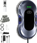 Robot Lave Vitres 2026 Version Améliorée – W22D, 500 mAh, gris/noir/bleu