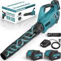 Souffleur de Feuilles sans Fil avec Batterie – 1200 m³/h, 4,0 Ah, gris/bleu
