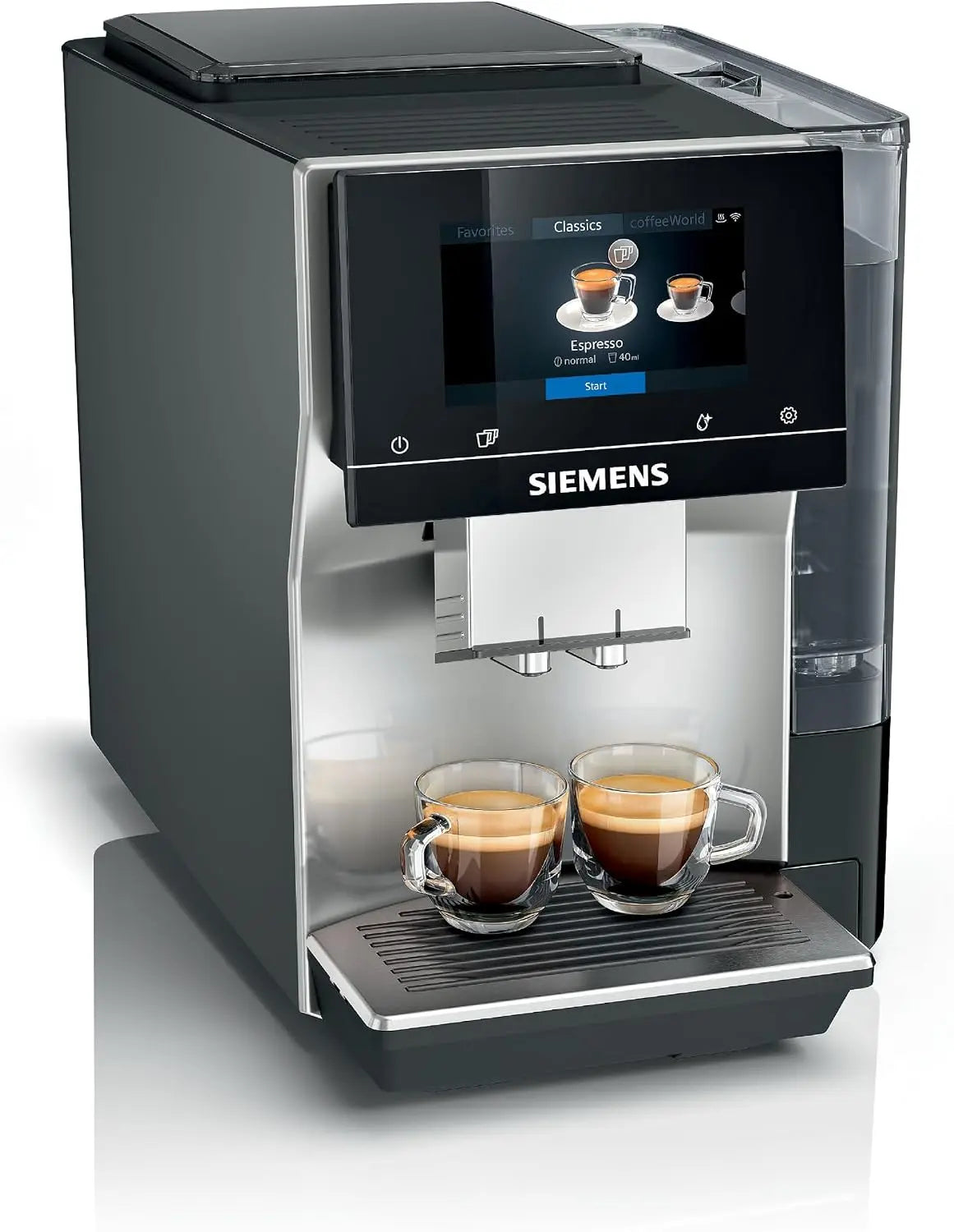 SIEMENS EQ700 classic TP715E17 Machine à café automatique avec contrôle par application – gris/noir