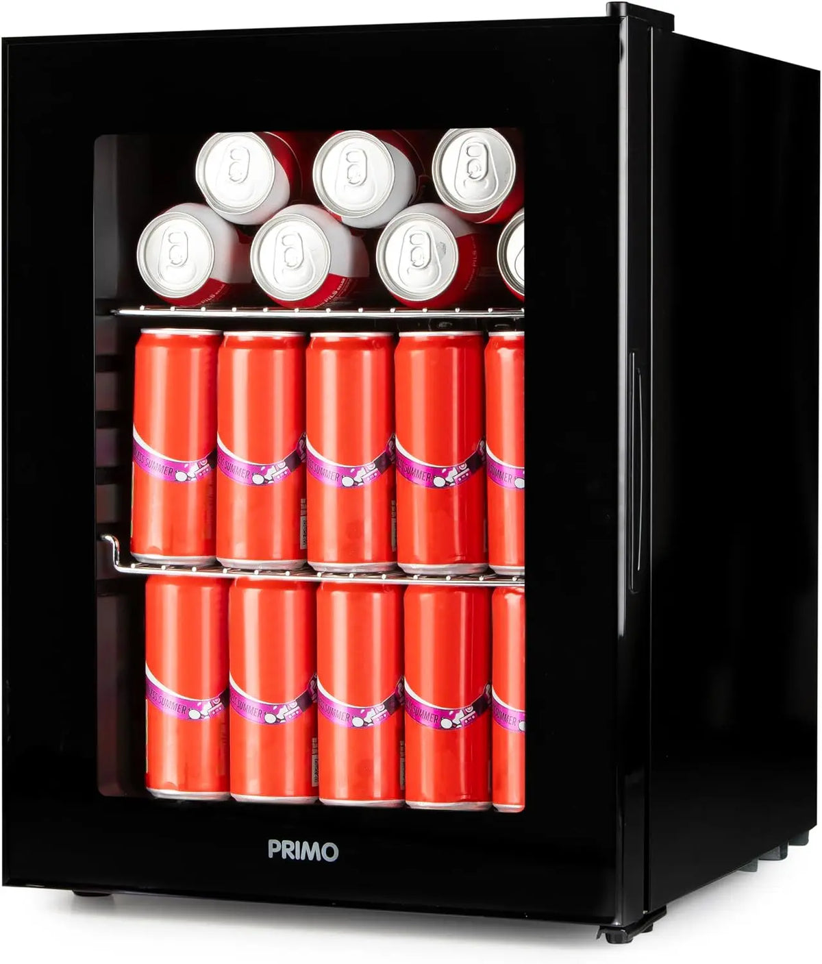 PRIMO PR193BC Réfrigérateur à boissons - Minibar - Mini réfrigérateur - Porte vitrée - Pose libre - 33L