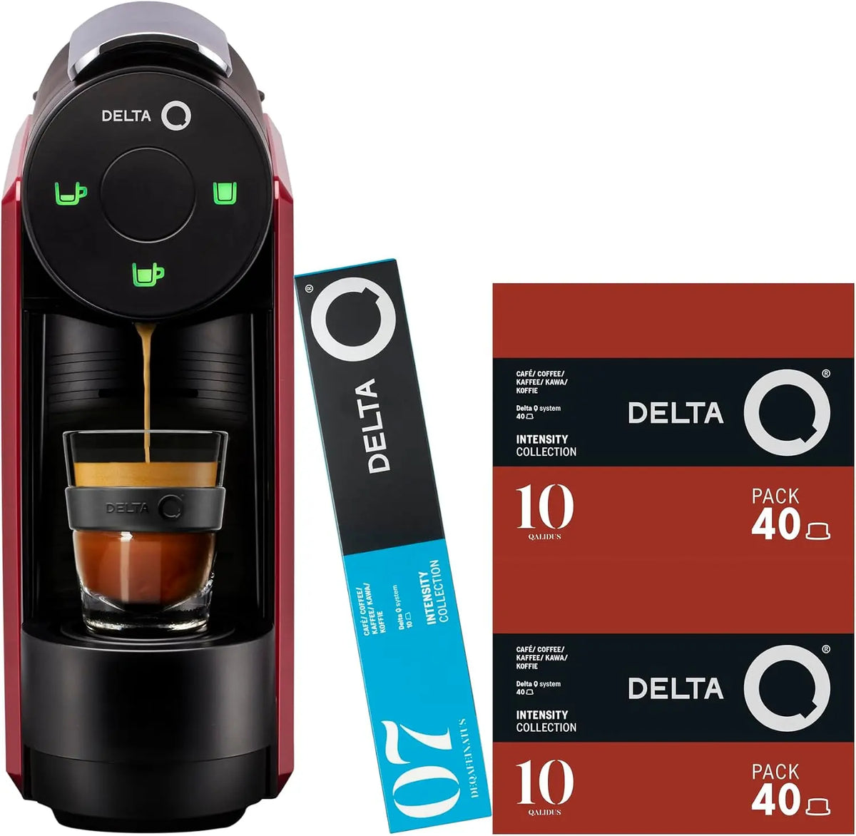 Delta Q Machine à Capsules MiniQool Rouge