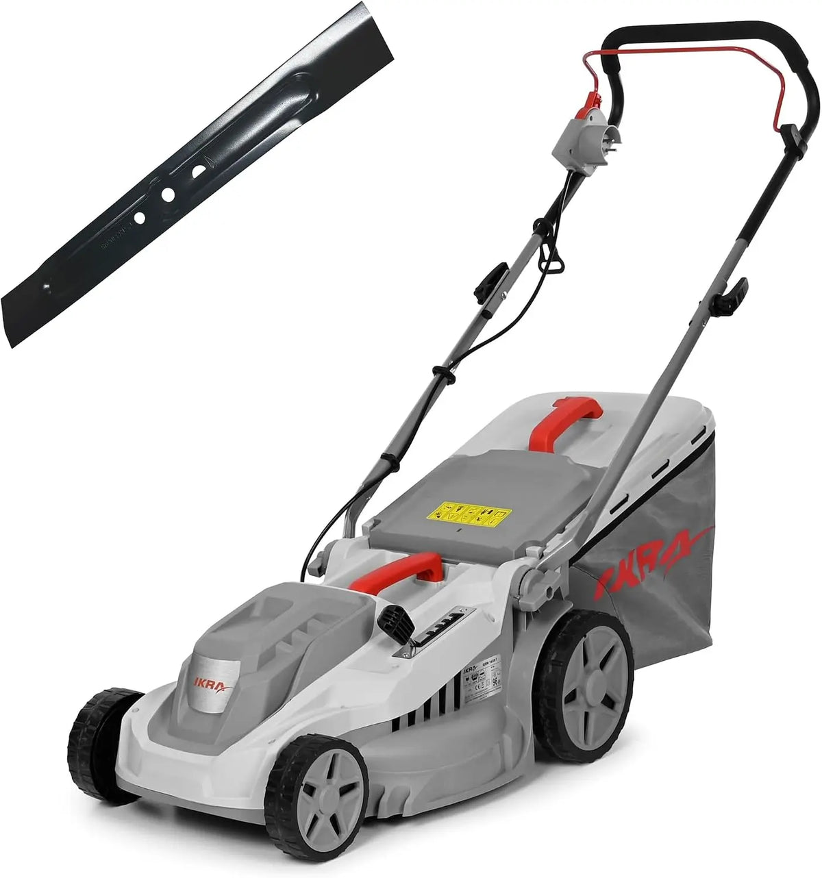 IKRA Tondeuse à Gazon électrique IERM 1638-1 1600W – gris/noir