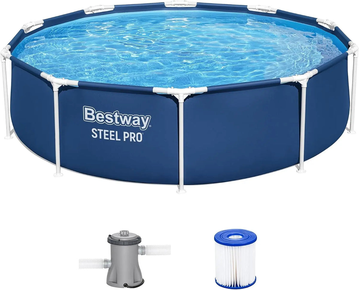 Bestway Steel Pro Piscine Hors Sol Ronde de 3 m x 76,2 cm – bleu