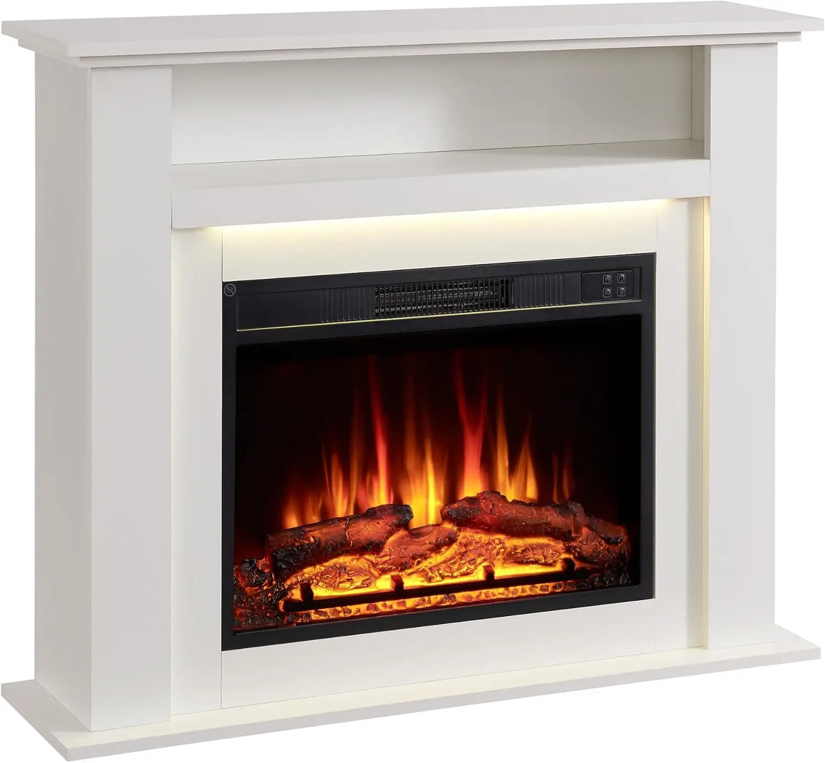 BALDERIA Liora cheminée électrique avec Chauffage – 2000 W, blanc
