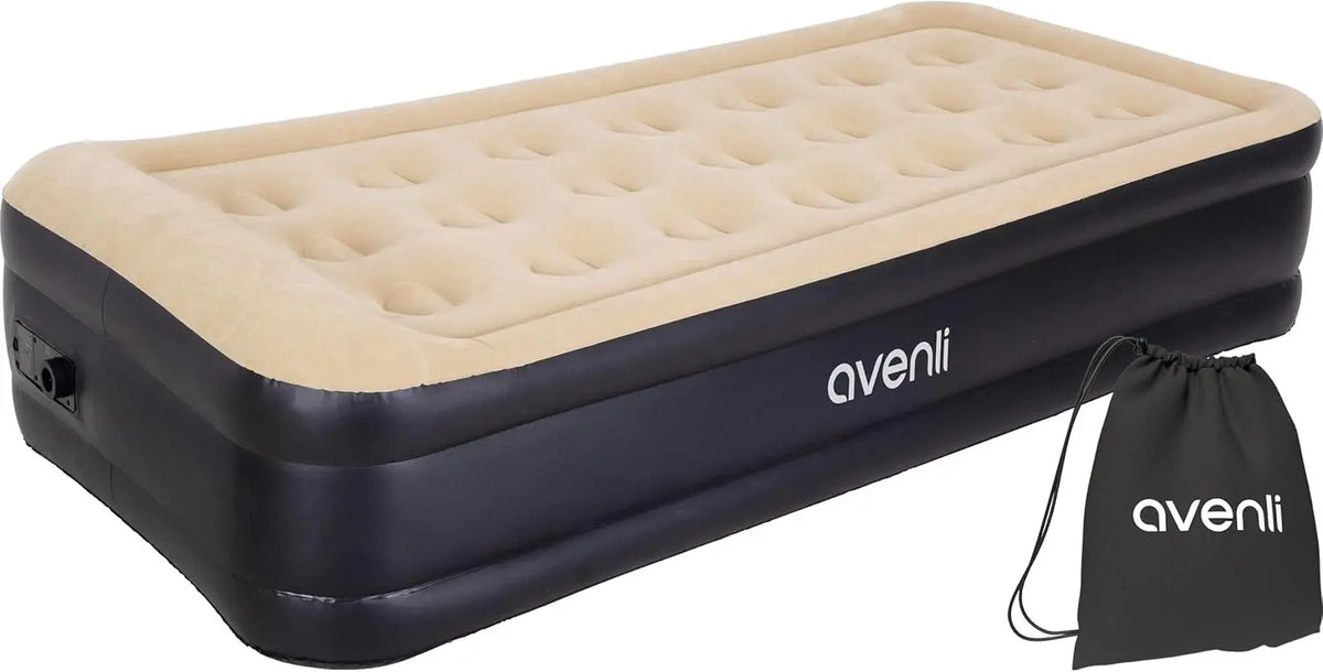 AVENLI Matelas Gonflable 1 Place 196x97x47cm – beige