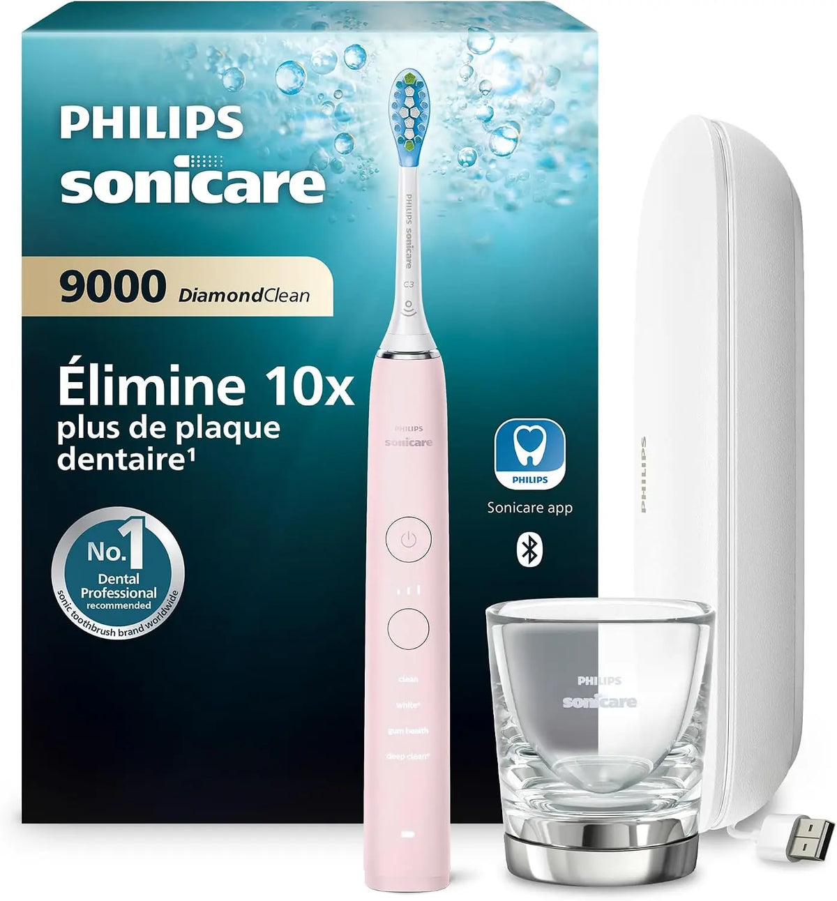 Philips Sonicare DiamondClean 9000 appareil d'hygiène dentaire – HX9911/29, bleu/noir/gris