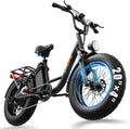 URLIFE 20' x 4.0 Vélo Électrique – 250 W, 15,6 Ah, gris/noir