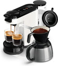 PHILIPS Senseo Switch Machine à Café à Dosettes et Filtre - Technologie 2 – HD6592/05, blanc