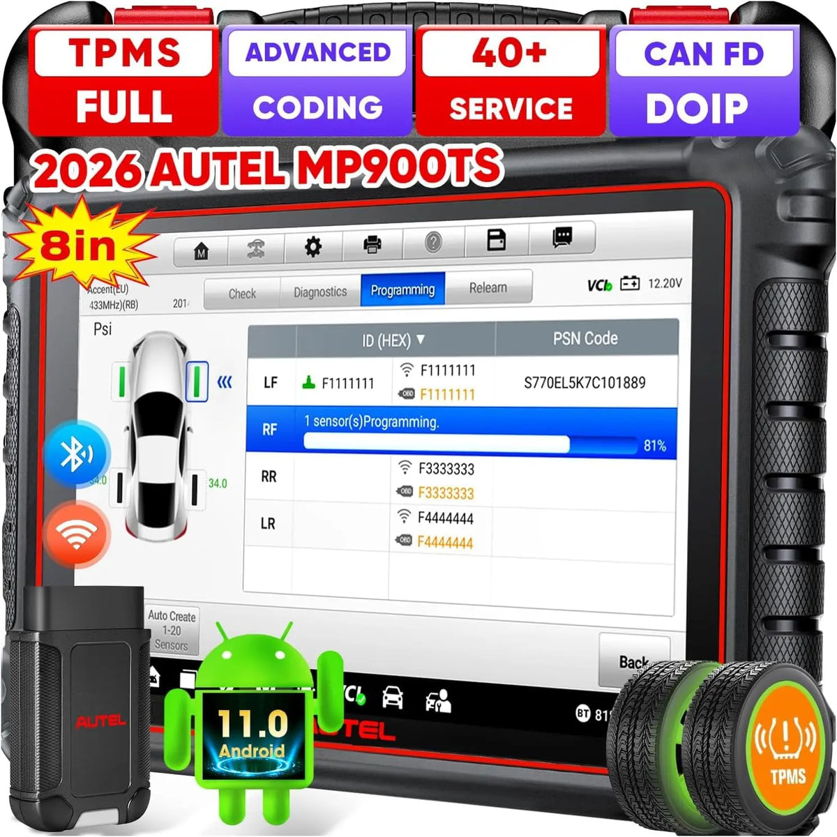Autel MaxiPRO MP900-TS Valise Diagnostic Auto – gris/noir