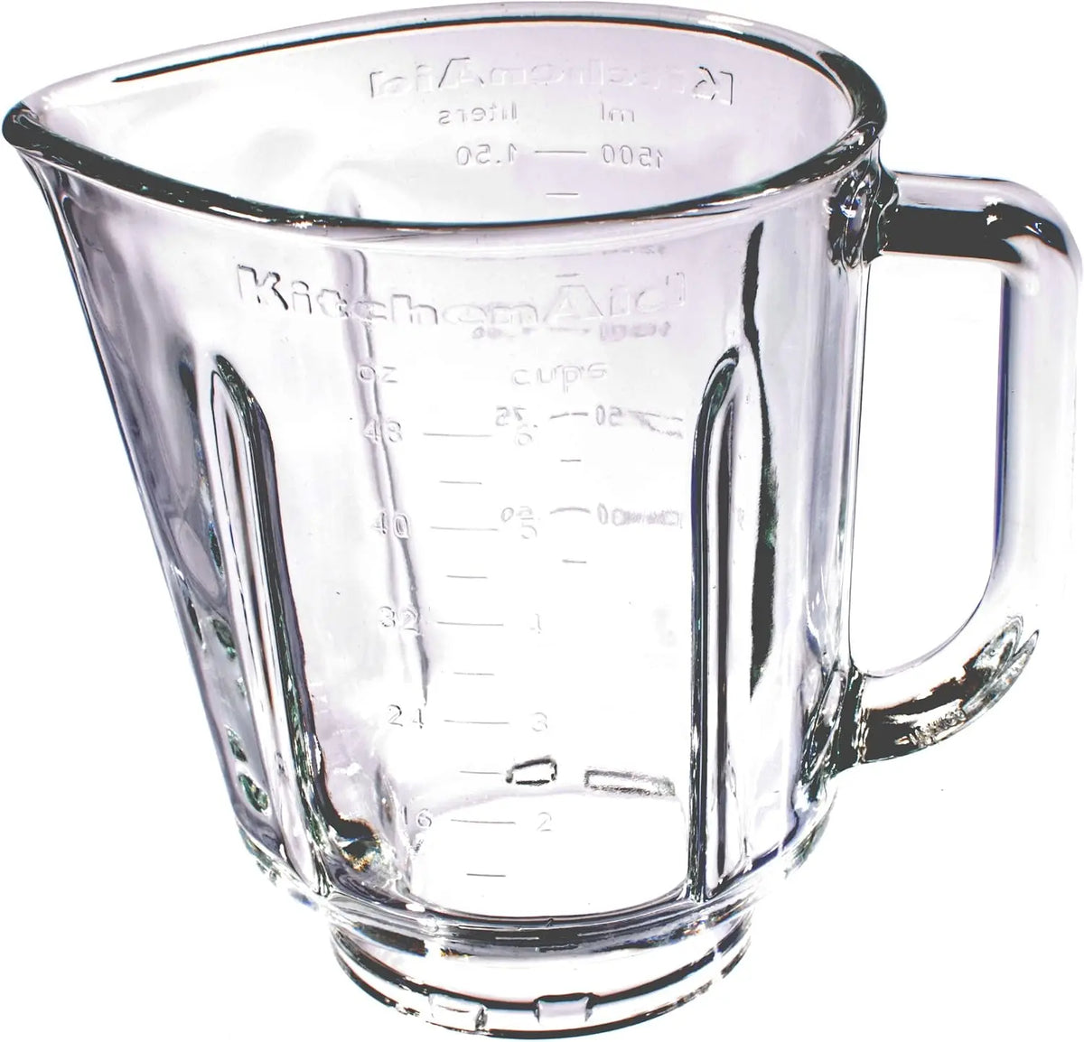 Nouveau pot/pichet en verre de rechange 1,5 l pour mélangeur sur socle KitchenAid modèles commençant par – KSB565, gris