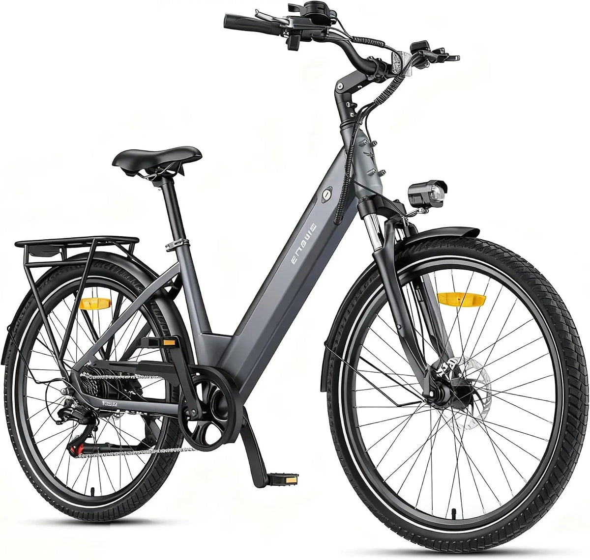 ENGWE Velo Electrique-avec Application et Batterie 36 V 13 Ah P275 SE – 250 W, gris/noir