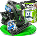 Tretmann Pédalier Pro Set [L'Original] Extra Silencieux & Doux pour les Articulations + Tapis – gris/vert/noir