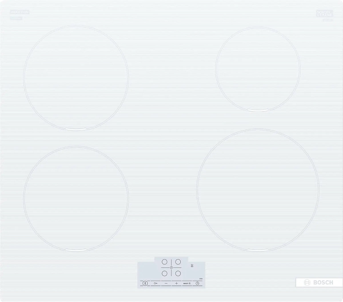 Bosch PUE612BB1E Série 6 Plaque à Induction sans Fil Tactile Chauffage Ultra Rapide Contrôle Enfant – 1 kW