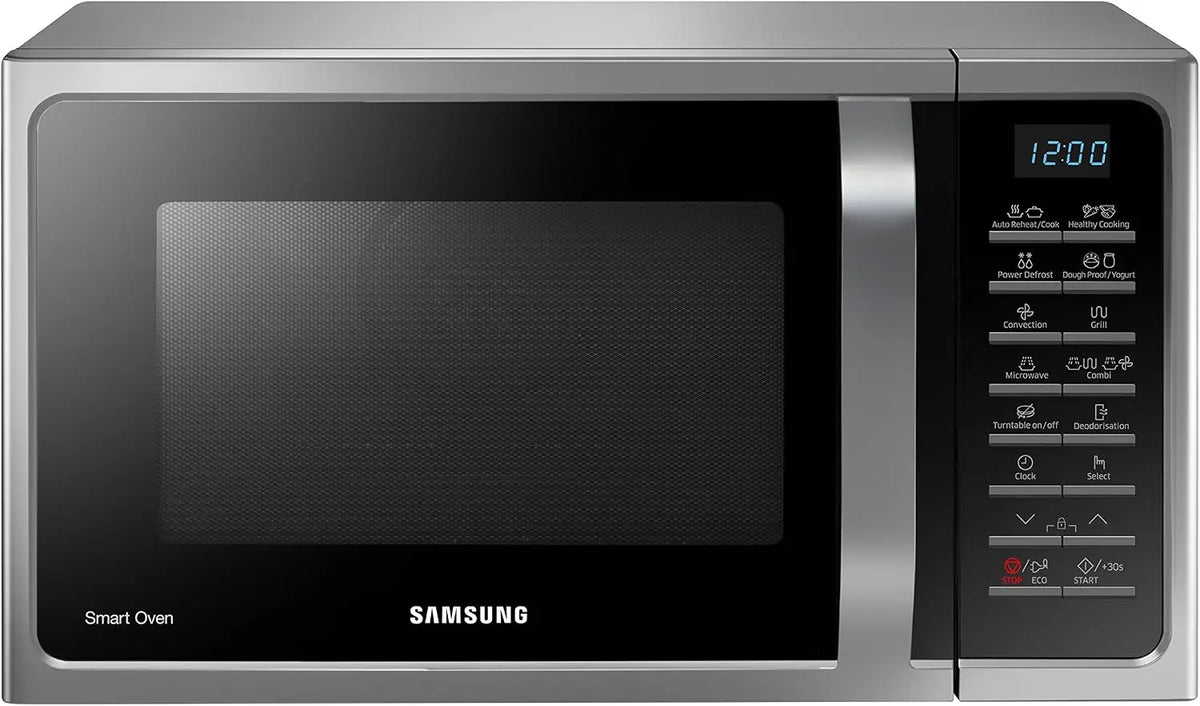 Samsung MC28H5015CS Micro-ondes Combiné four à micro-ondes – 900 W / 1500 W, 28 L, 51,7 x 31 x 47,6 cm, argenté