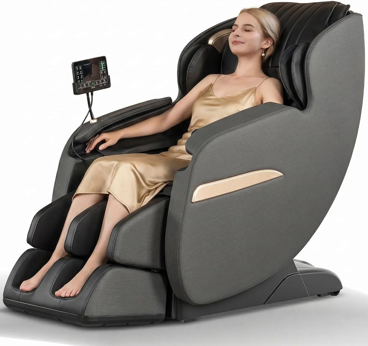 Real Relax Fauteuil de Massage 2026 Rail SL – gris