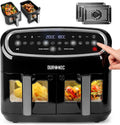 Duronic AF24 Friteuse à Air de 2400W – 5 L / 10 litres, noir/gris