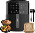 Cecotec Friteuse à Air sans Huile de 6L Cecofry Bombastik 6000 Full Hot. 1700W – gris/noir