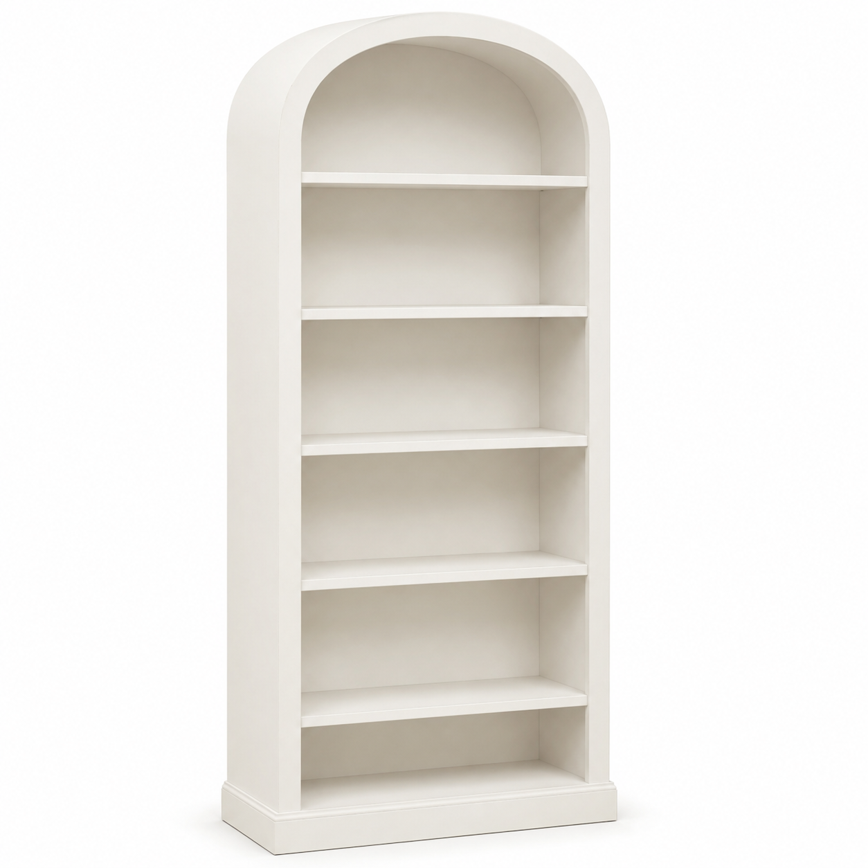 Bibliothèque blanche à arches et 5 niveaux 90x35x190 cm