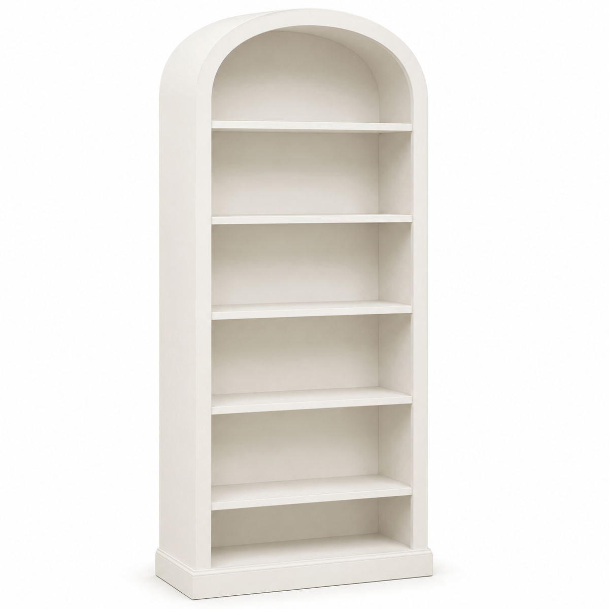 Bibliothèque blanche à arches et 5 niveaux 90x35x190 cm