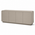 Enfilade grège aux angles arrondis 180x42x78 cm